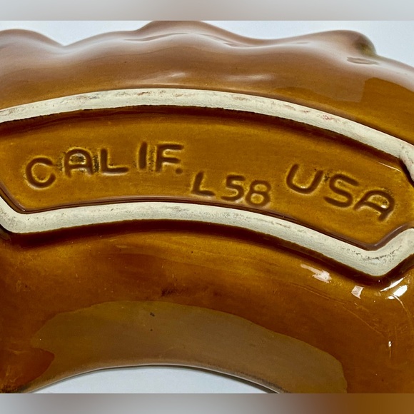 Vintage California Pottery Brown Green Drip Glaze Side Dishes Or Bowls L-58 MINT - Picture 7 of 11